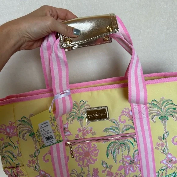 Lily Pulitzer Insulated Cooler Picnic Beach Bag NWT - Picture 7 of 11